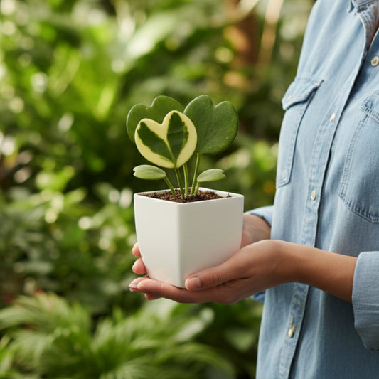 Heart Hoya Plant Variegated