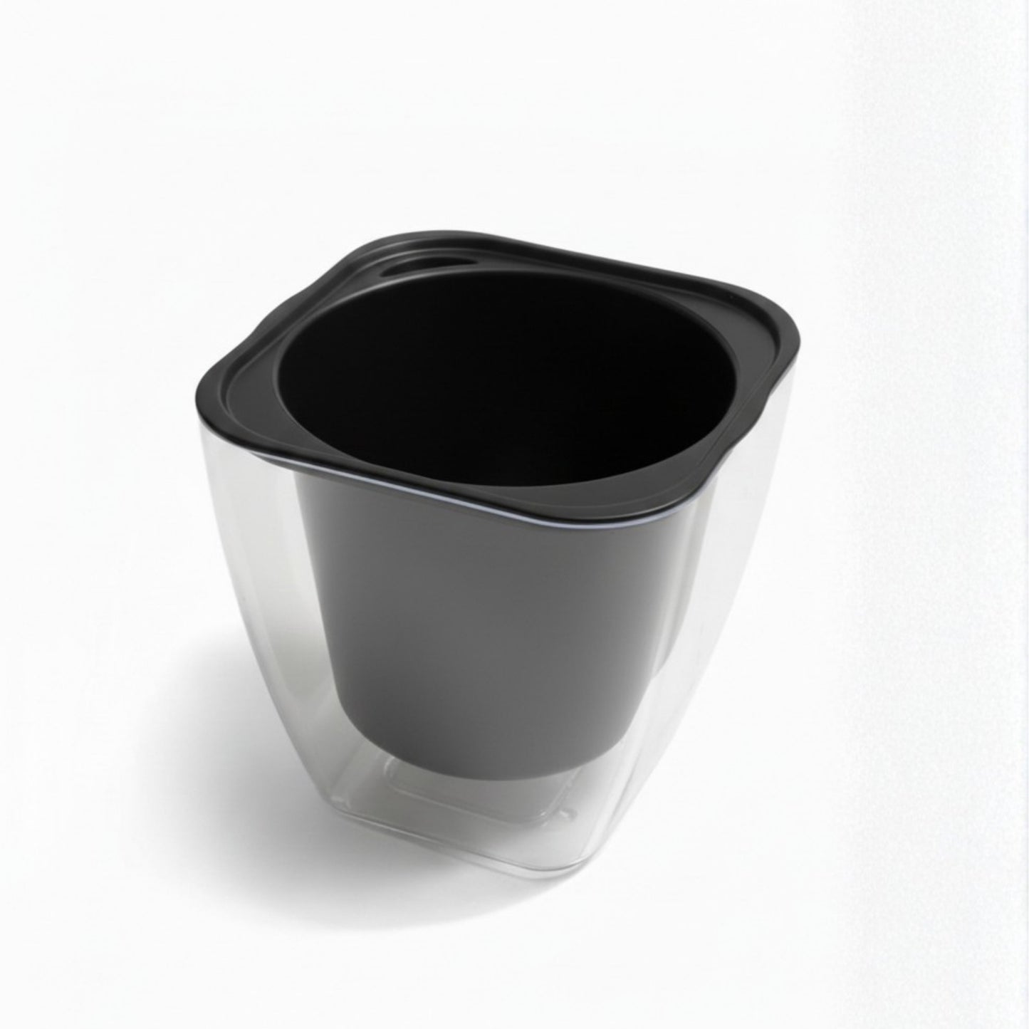 Transparent Self-Watering Plastic Pot