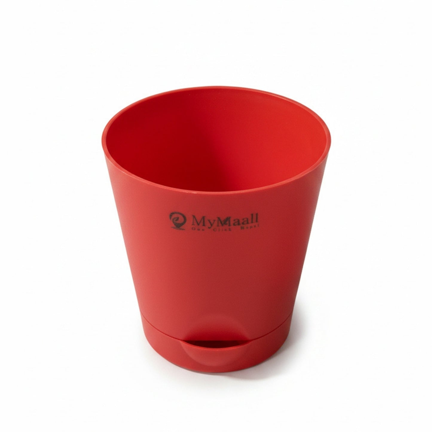 Round Plastic Planter with Tray