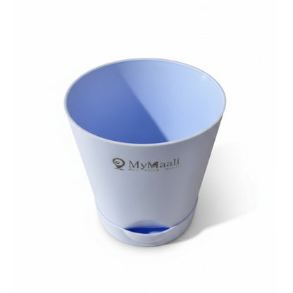 Round Plastic Planter with Tray