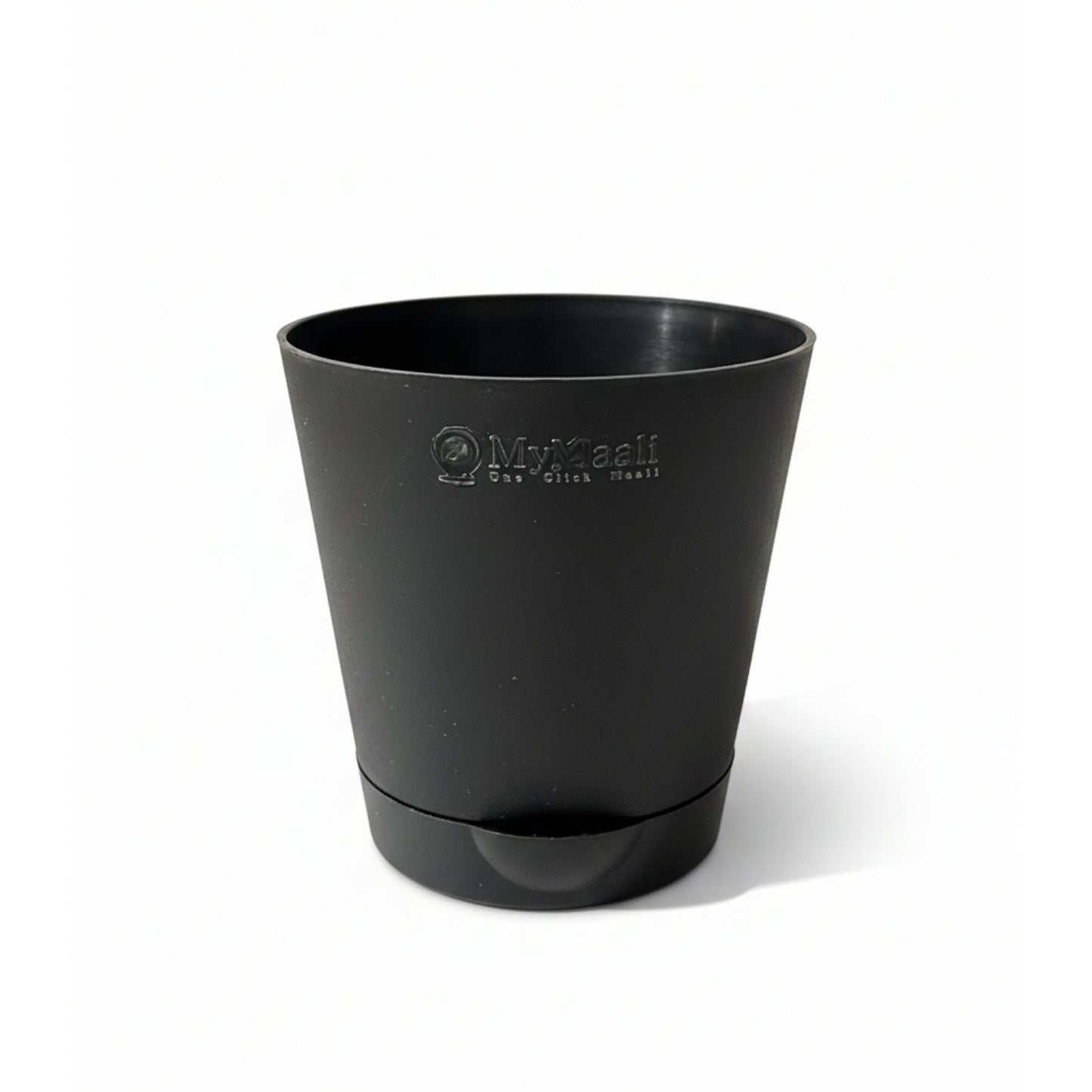 Round Plastic Planter with Tray