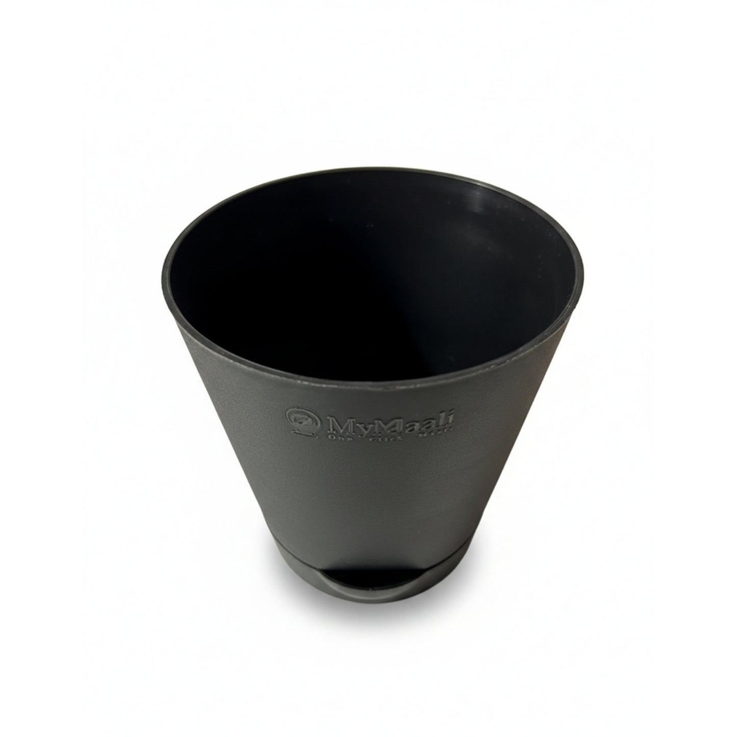 Round Plastic Planter with Tray