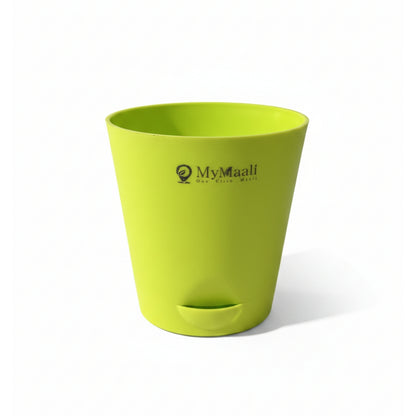 Round Plastic Planter with Tray
