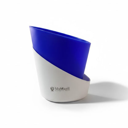 Slant Edge Plastic Planter (Dual-Tone)