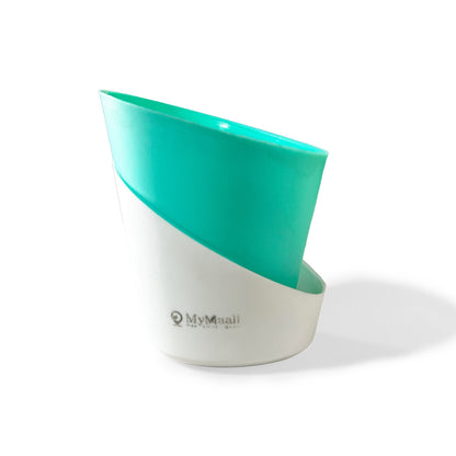 Slant Edge Plastic Planter (Dual-Tone)