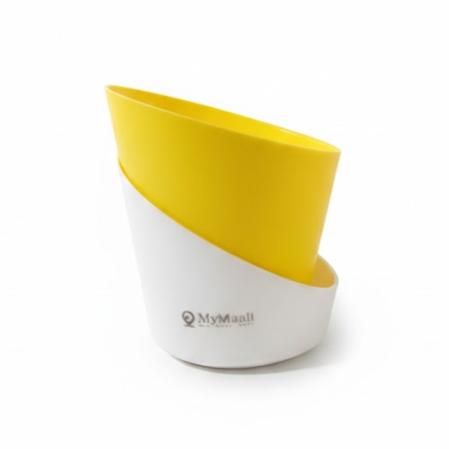 Slant Edge Plastic Planter (Dual-Tone)