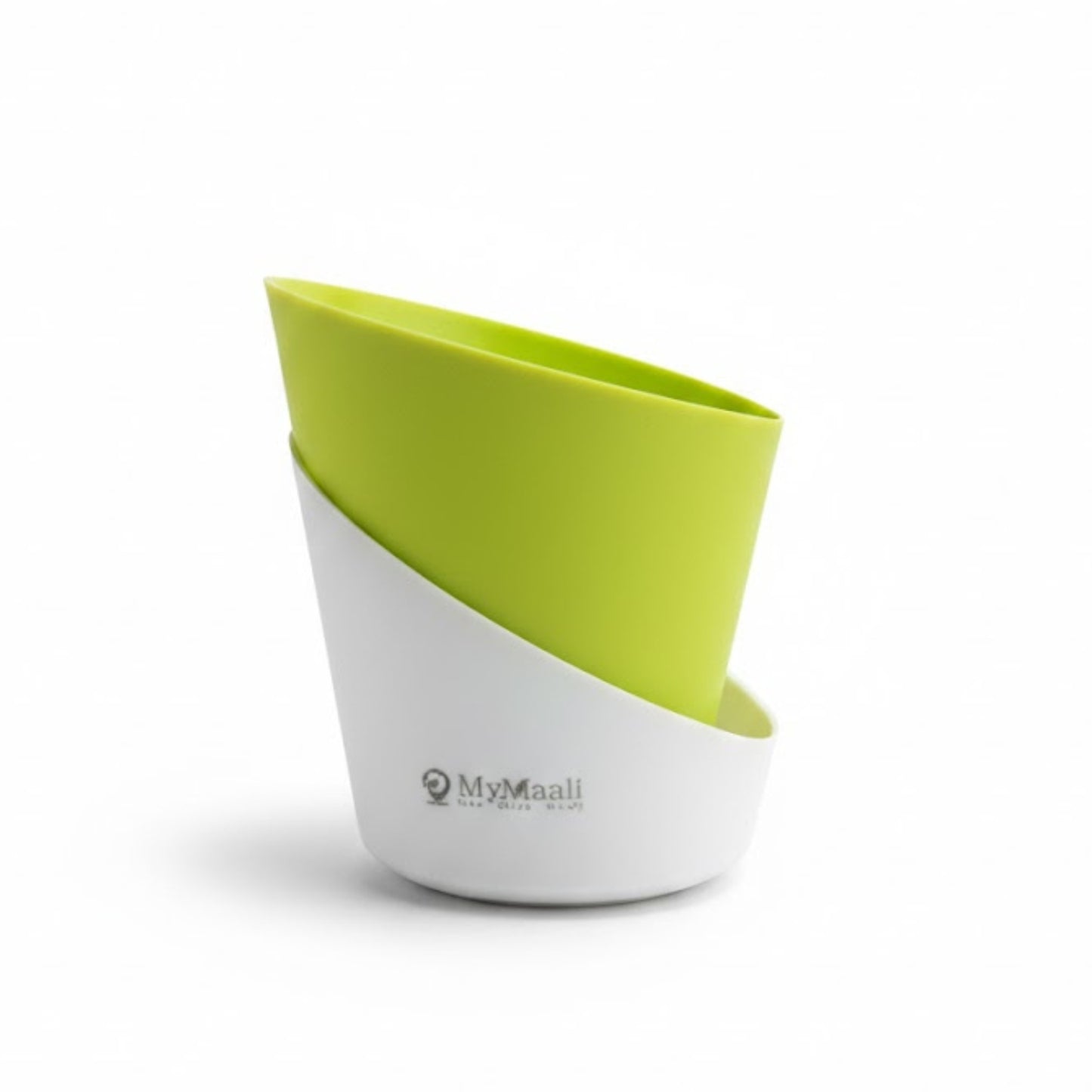 Slant Edge Plastic Planter (Dual-Tone)