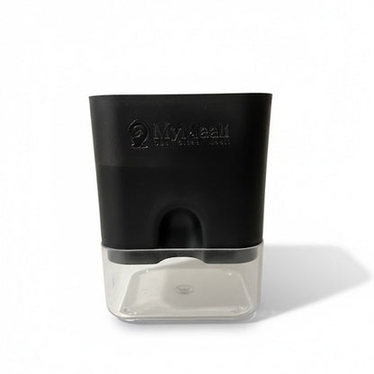 Self-Watering Square Plastic Planter with Transparent Base